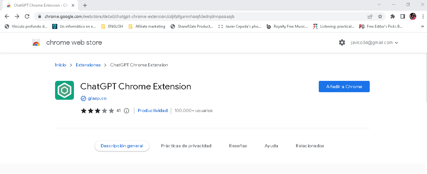Extensión de Chrome ChatGPT cómo usarla JCyber